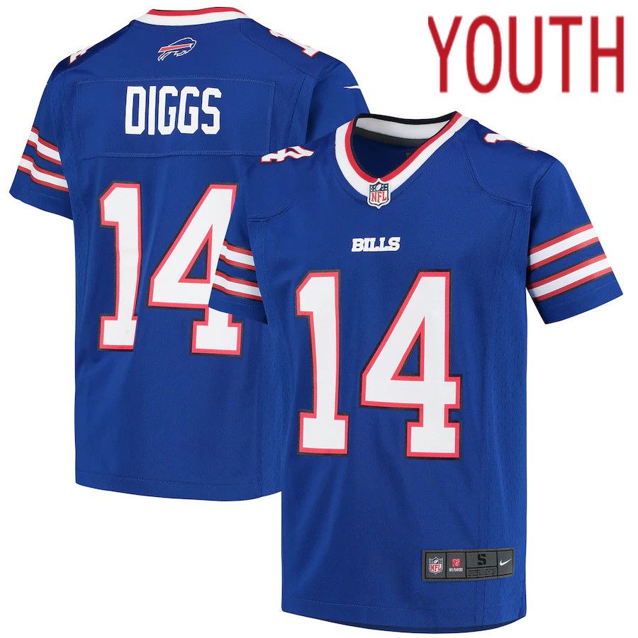 Youth Buffalo Bills 14 Stefon Diggs Nike Royal Game Player NFL Jersey